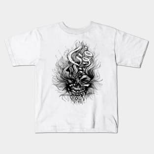 Skull Phobia Design Kids T-Shirt